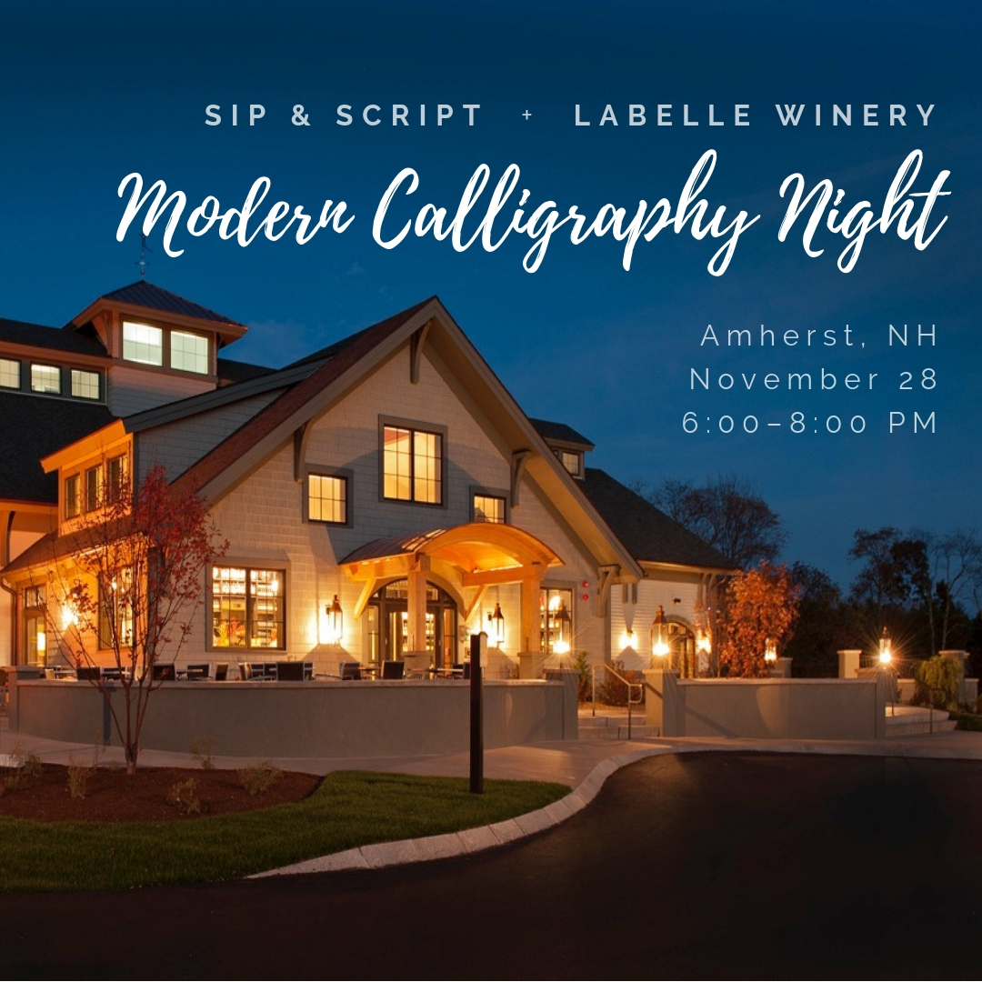 LaBelle Winery Calligraphy Workshop