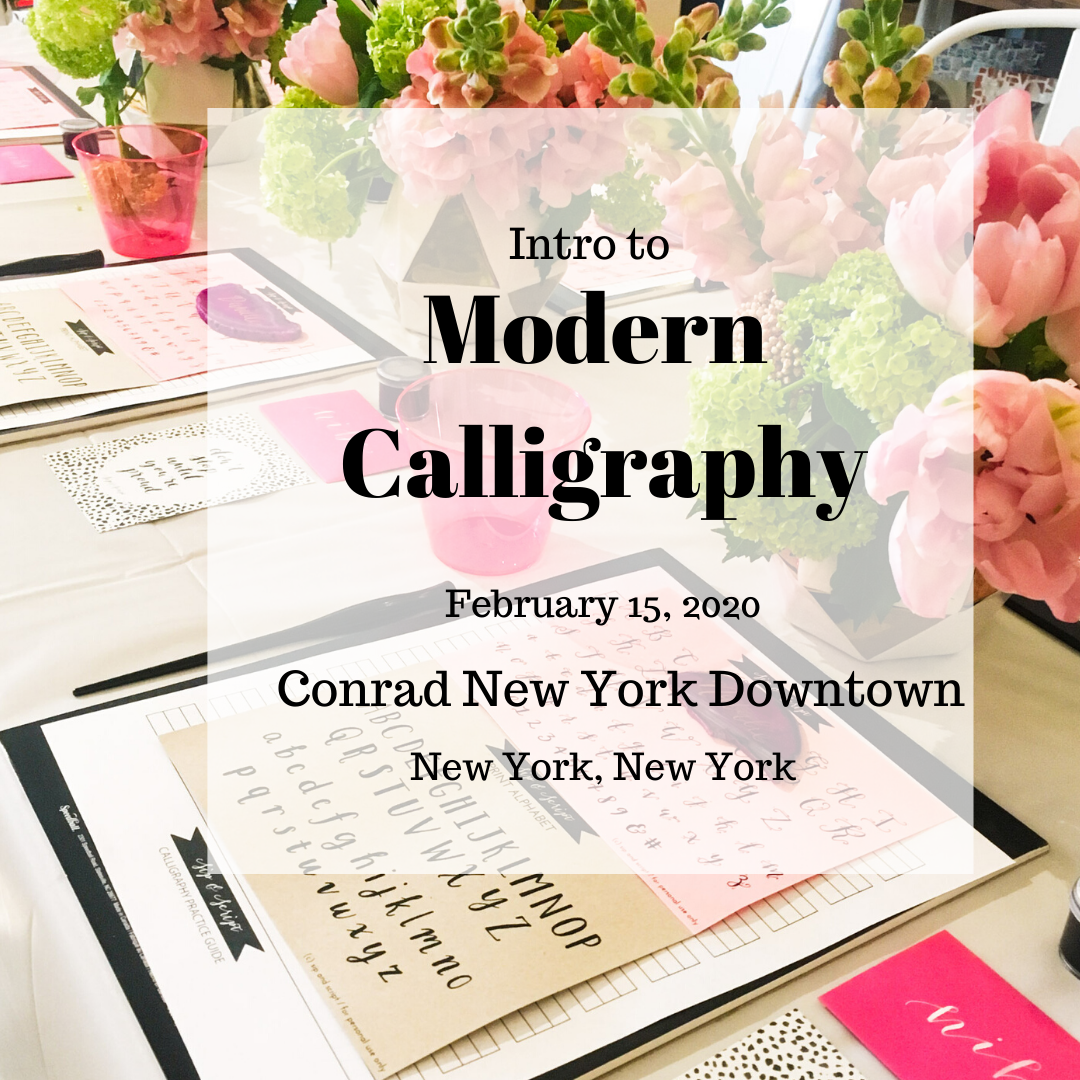 Intro to Modern Calligraphy at Conrad New York Downtown