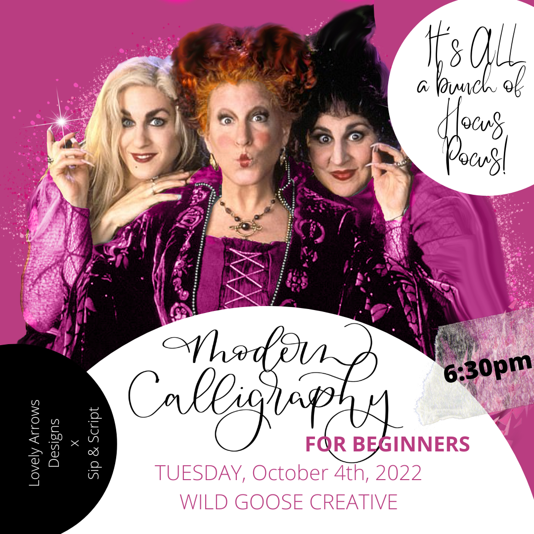 Sips, Scripts & the Sanderson Sisters Sip & Script