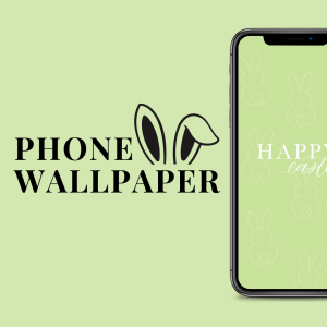 Easter Bunny Wallpaper - Green