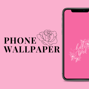 Hello April Wallpaper - Pink