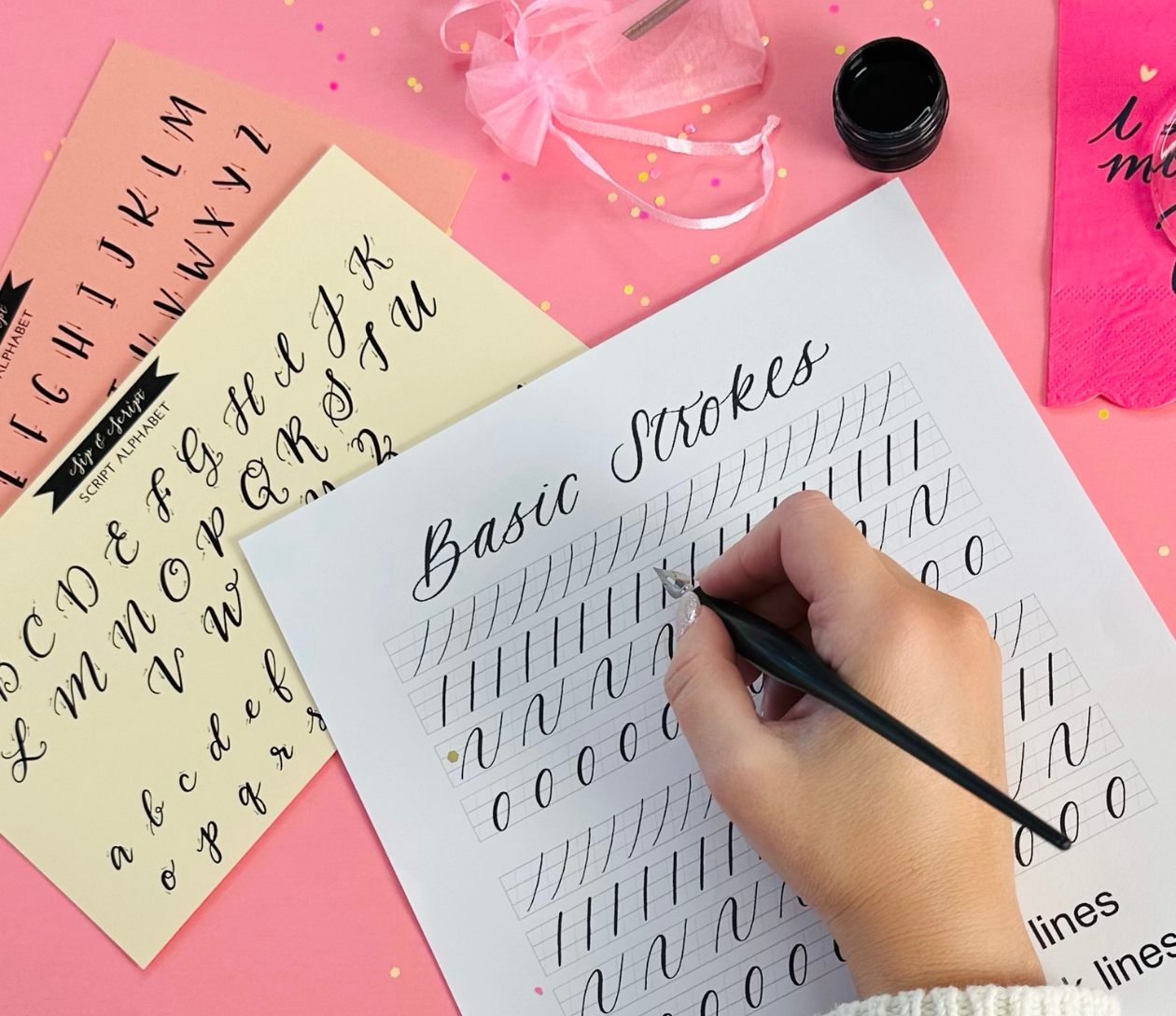 Modern Calligraphy for Beginners at The Den Cafe - Sip & Script